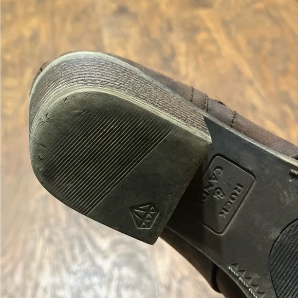 Rock & Candy Lipton Brown Microseude Booties Chelsea Ankle Boots Womens Size 9 - Picture 6 of 15